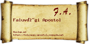 Faluvégi Apostol névjegykártya